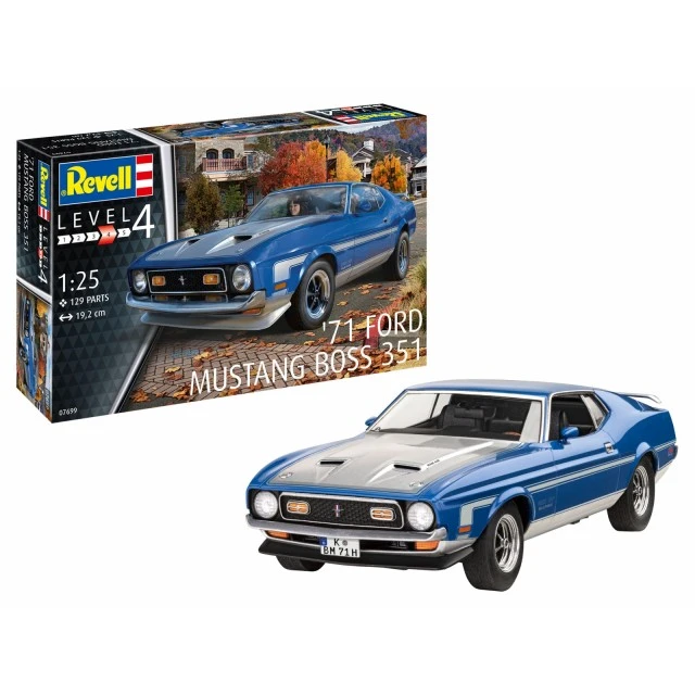 Model kit 71 Mustang Boss 351, 129 parts