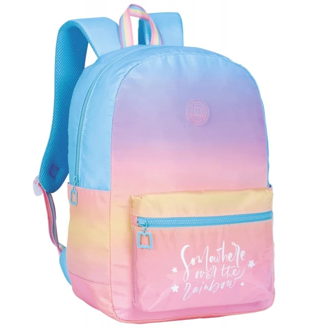 School backpack, Marshmallow, Rainbow, 43x33x15.5cm
