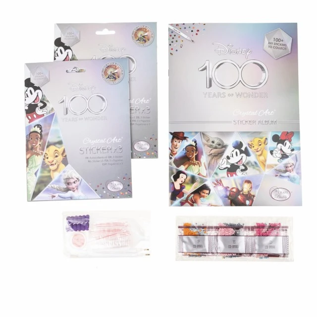 Комплект стикери Дисни 100г, Craft Buddy,  диамантен гоблен пакет