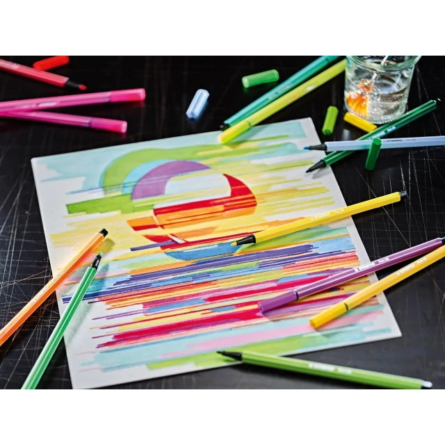 Set of markers, Stabilo, Pen 68 Arty ST6818-1-20, 18 colors