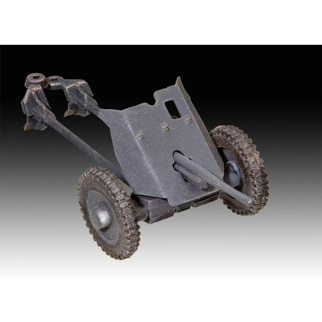 Assembled model Krupp Protze KFZ 69 with 3.7cm Pak, 61 parts