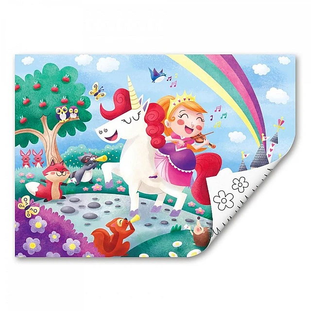 Wooden puzzle Unicorn and friends, 24 pieces