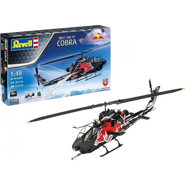 Assembly model, Revell, Gift set, Flying Bulls AH-1F Cobra Helicopter, with accessories