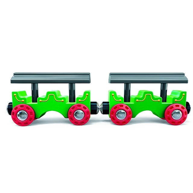 Wooden Retro Train, Hape, with folding chimney, 4 parts