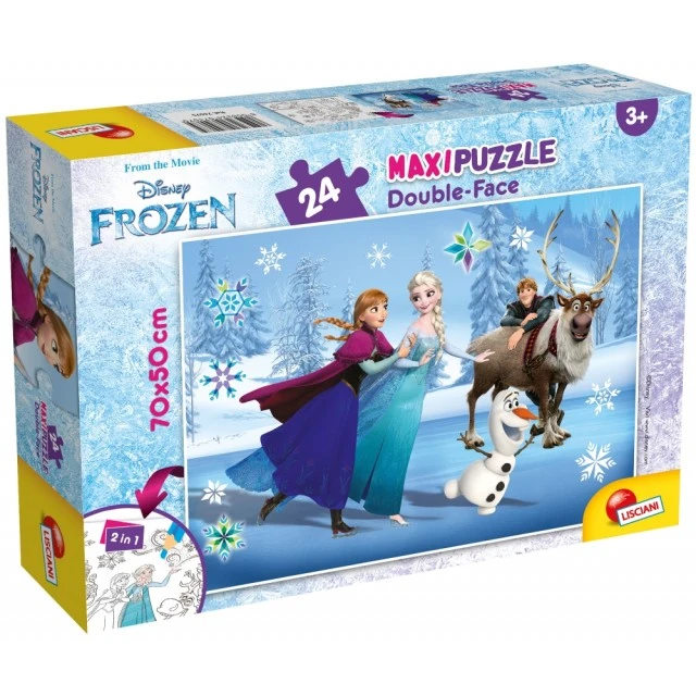Puzzle, Lisciani, Frozen, Double-sided puzzle 24 pieces