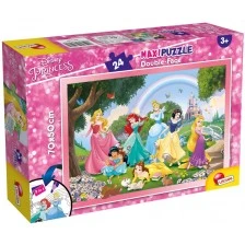 Puzzle, Lisciani, Princesses, Double-sided puzzle 24 pieces
