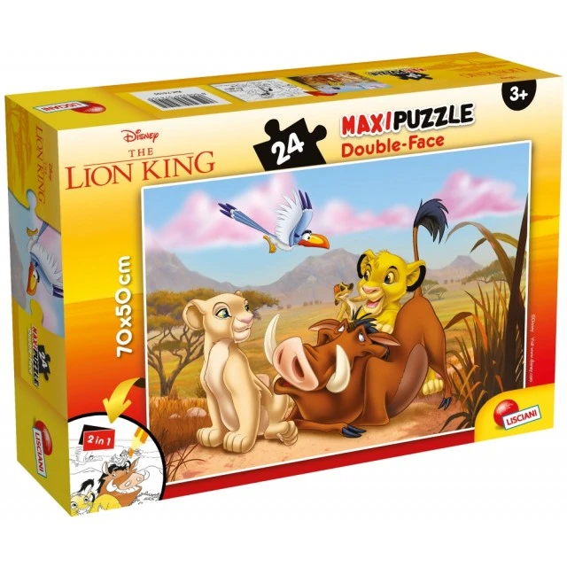 Puzzle, Lisciani, The Lion King, Double-sided puzzle 24 pieces