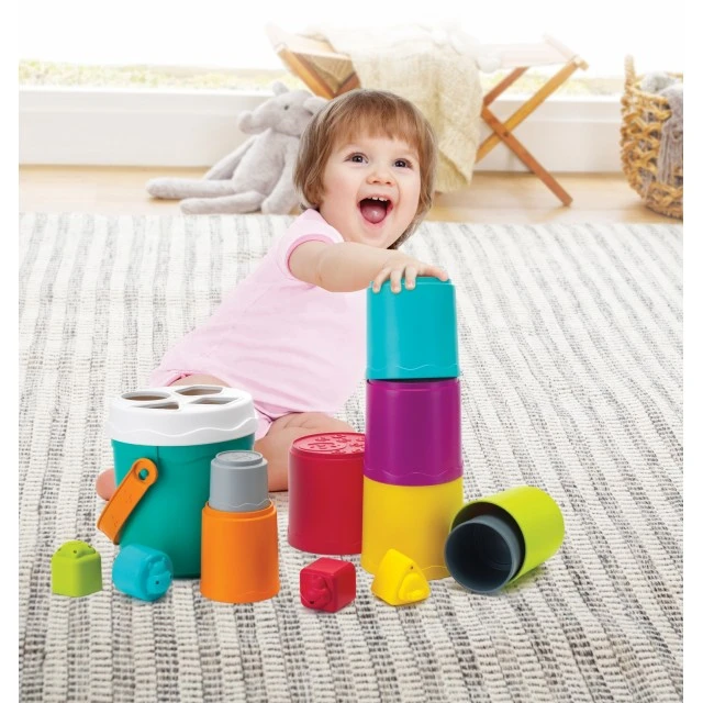 Set of bins for arranging and sorting, Infantino, 14 pieces