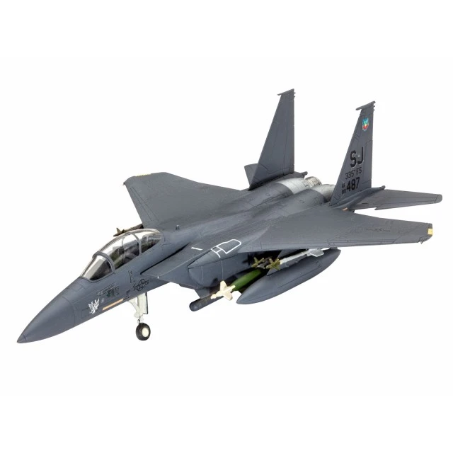 Assembly model, Revell, Starter kit F-15 Strike Eagle fighter with bombs, 70 parts