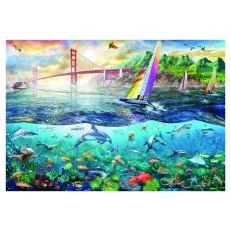 Puzzle Anatolian Bay over the Frisco Bridge 2000 pieces