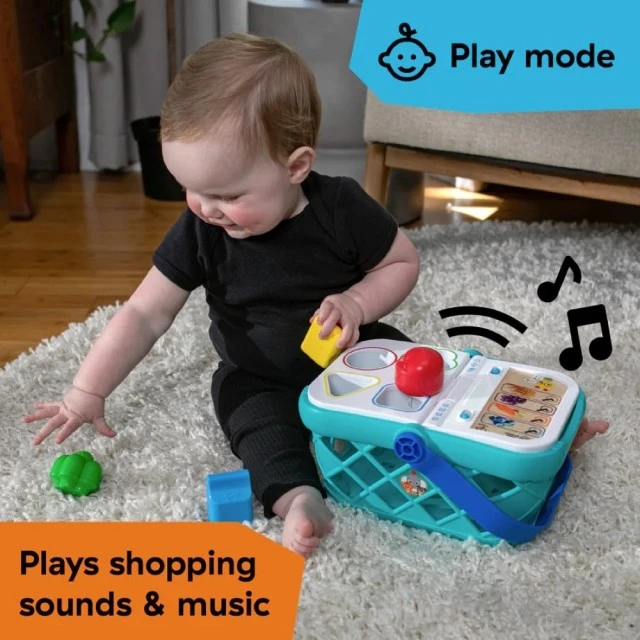 Интерактивна играчка, Baby Einstein, Magic touch, Пазарска кошница за сортиране, 14.3 x 26.6 x 20.2 см