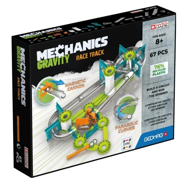 Mechanics 760 Race Track Magnetic Construction Set, 67 Pieces