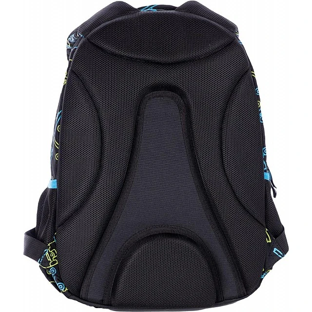 School backpack, Astra, AB330, Skateboards with neon effect, 39x28x15cm