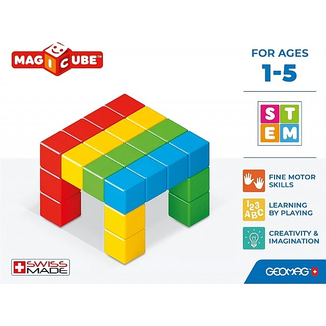 Magnetic constructor Magicube, Full Color, 24 parts