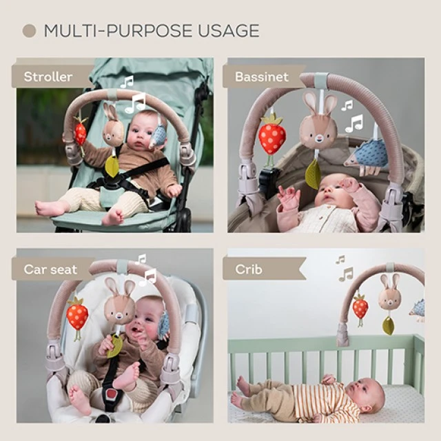 Musical activity arch, Taf Toys, Bunny