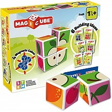 Магнитен конструктор Magicube, Плодове и карти 131, 11 части