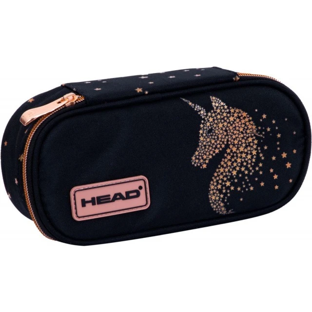 School Toiletry Head, Golden Unicorn, 22x9x5cm