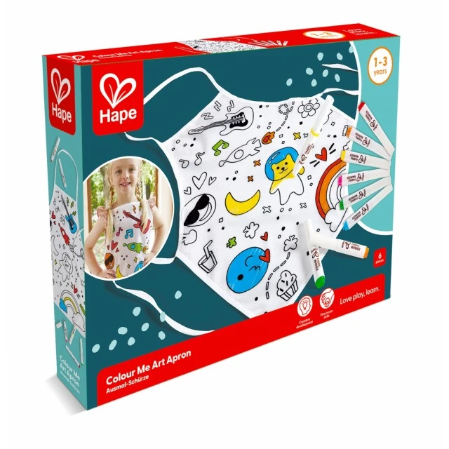 DIY colourful apron, Hape, 7 pieces