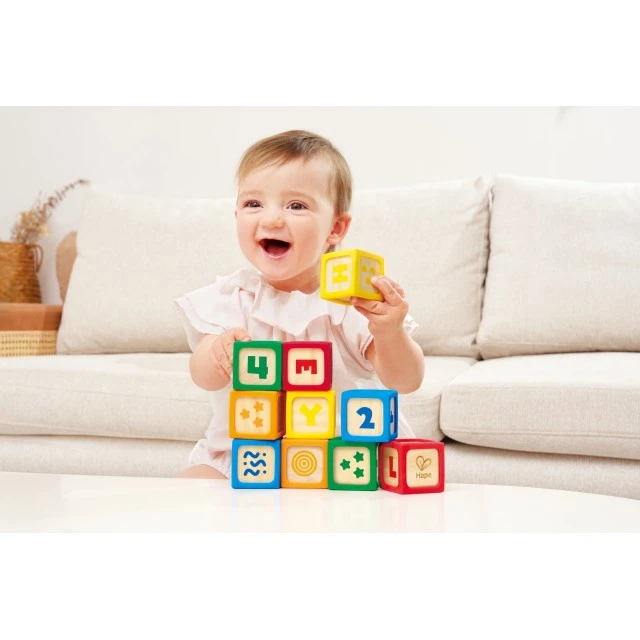 Educational cubes, Hape, 10pcs.