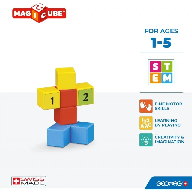 Magnetic construction set Magicube, Math building 257, 61 pieces