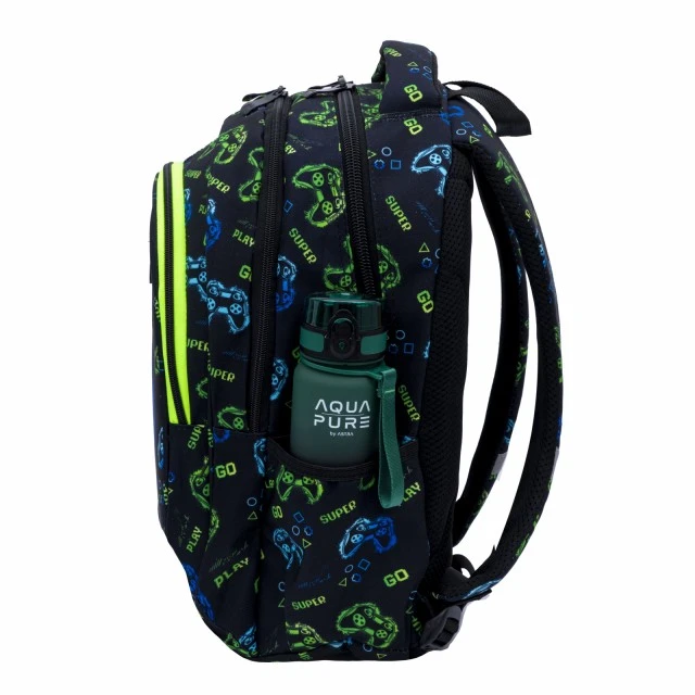 School backpack, Head, Neon Game, AB300, 42 x 30 x 19 cm