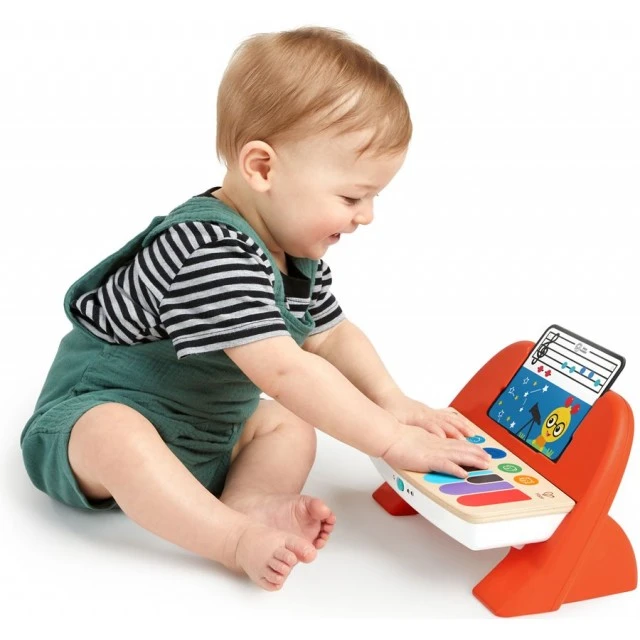 Musical toy, Baby Einstein, Wooden touch piano, 25.5 x 14.5 x 14 cm, Red