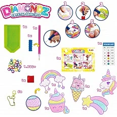 Creative set Craze Unicorn diamond keyring