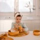 Силиконов комплект за хранене, вилица и лъжица, Sassi, Лъвче