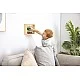Childrens play set Shelf with wooden trains, 19 parts