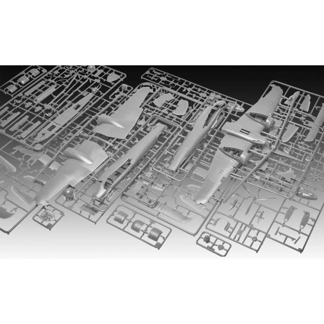 Assembly model, Revell, Bristol Beaufighter Mk. VI fighter plane, 200 parts