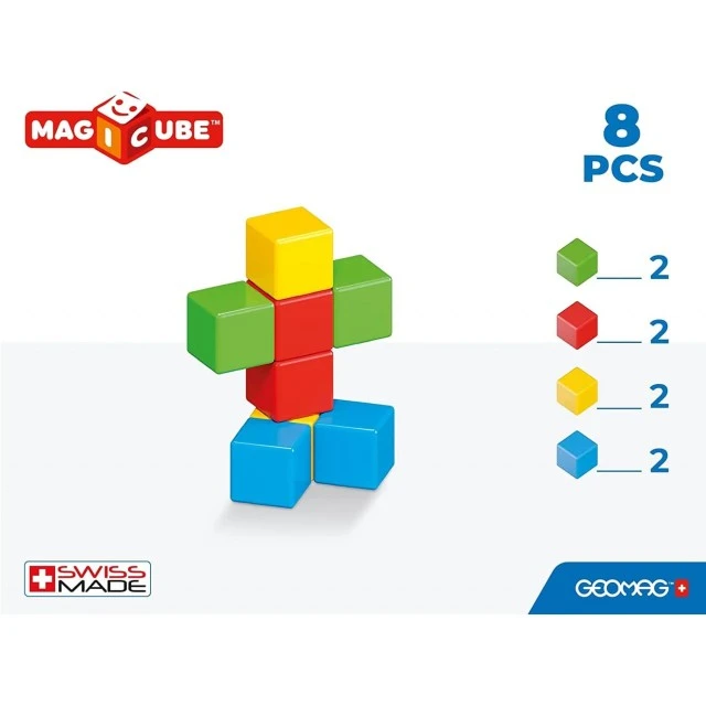 Magnetic construction set Magicube, Full Color, 8 pieces