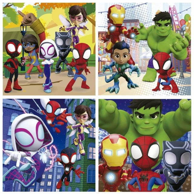 Progressive puzzle Educa Spidey and His Amazing Friends, 6-9-12-16 pieces