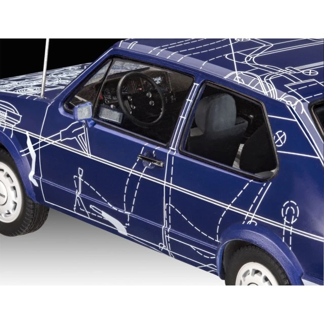 VW Golf GTI assembly model kit, 118 parts