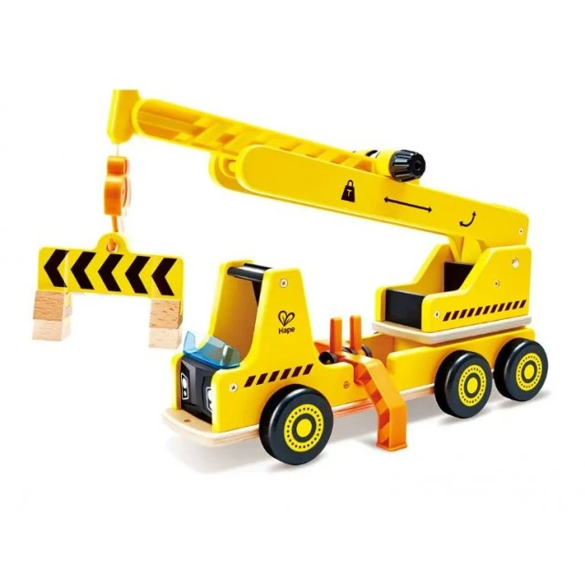 Children’s wooden set, Hape, Mobile crane, 5 pieces