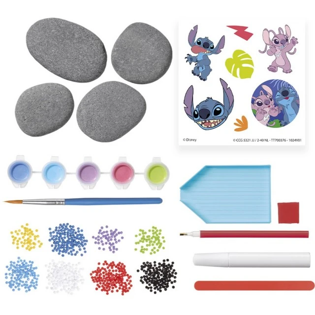 Creative set, Totum, Stitch, Decorate yourself 4 pcs. pebbles