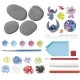 Creative set, Totum, Stitch, Decorate yourself 4 pcs. pebbles