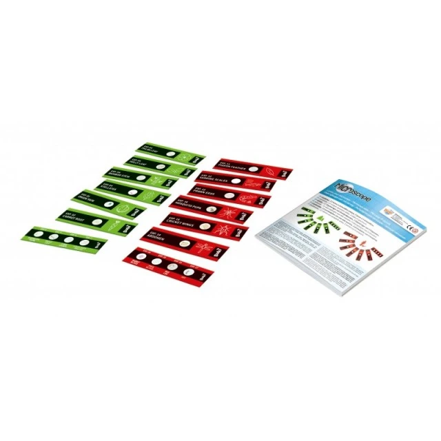 Microscope specimen slide set, Buki France, 20 pieces