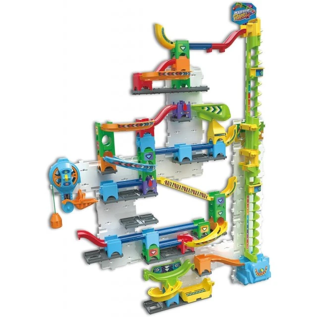 Интерактивна играчка, Vtech, Marble Rush, Комплект писта с мраморни топчета за стена