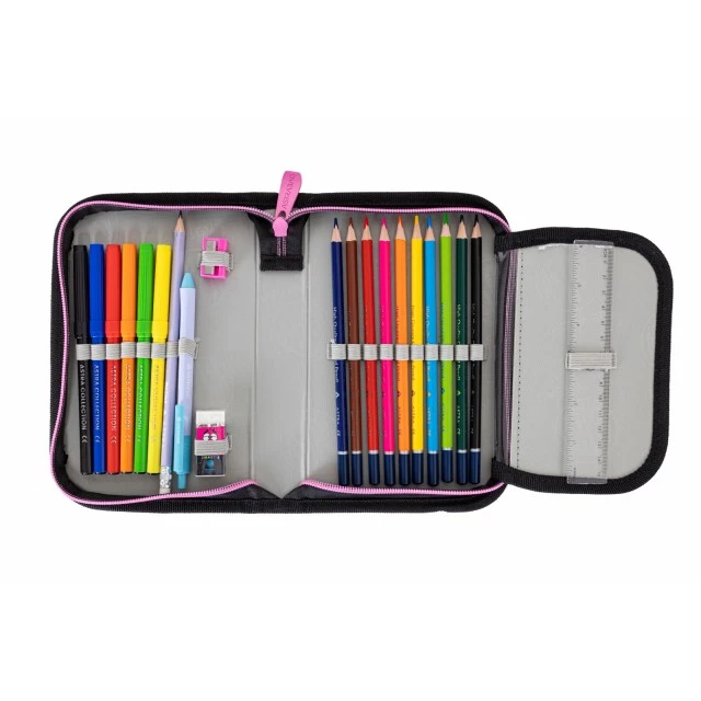 Single vanity case with accessories ASTRABAG Pandi, AC11, 20 x 14 x 3.5 cm