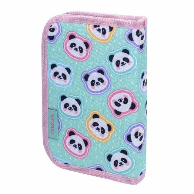 Single vanity case with accessories, Astra, Pandas, AC11, 20 x 14 x 3.5 cm