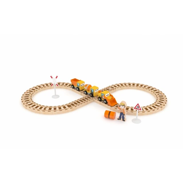 Wooden Train Set, J’adore, Construction Machinery