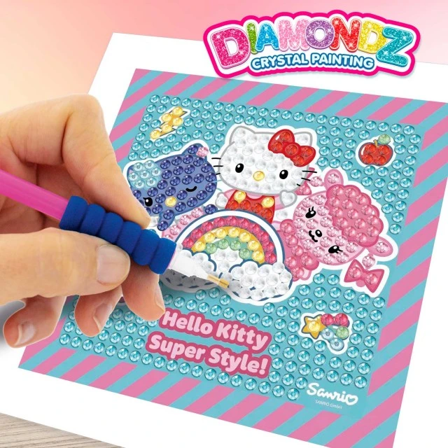 Комплект диамантената живопис DIAMONDZ, Hello Kitty за начинаещи