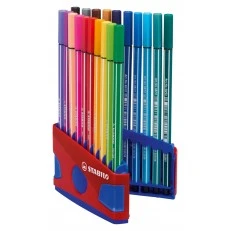 Marker set, Stabilo, Pen 68 Color Parade ST6820-04 dark blue box, 20 colors