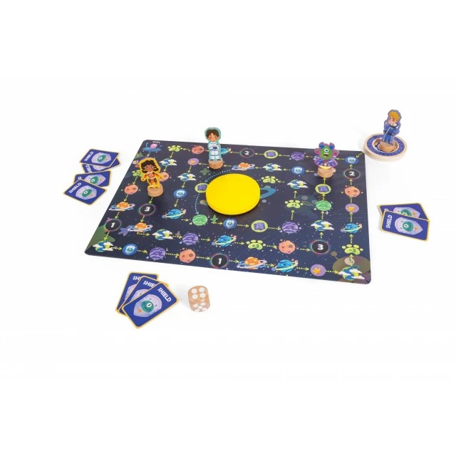 Board Game, Hape, Intergalactic Race for Star Power, 22 pieces