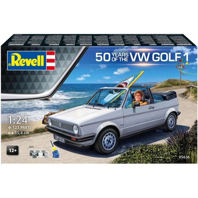 Assembled model, Revell, Gift set 50 years VW Golf 1