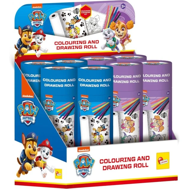 Creative set, Lisciani, Paw Patrol, Coloring and drawing roller