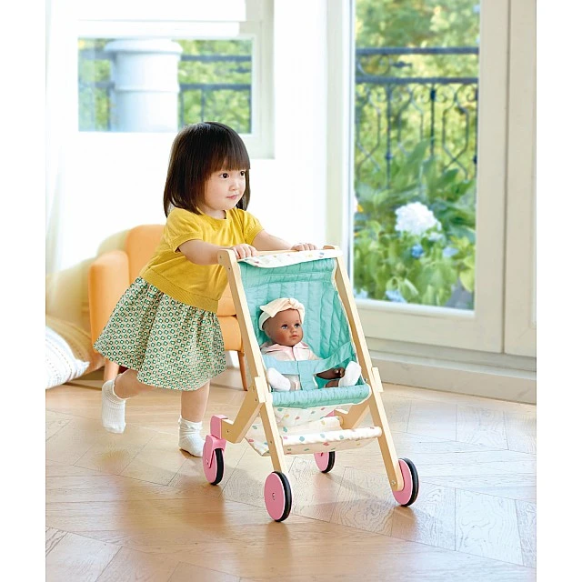 Wooden Children's Doll Stroller, Hape, 2 parts