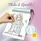 Творчески комплект, Lisciani, Barbie, Книжка за оцветяване с холографски ефект