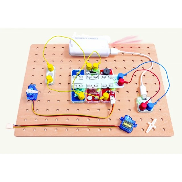 Образователен комплект, Hape, LabBox, Изследване на вериги, Про ниво, 34 части