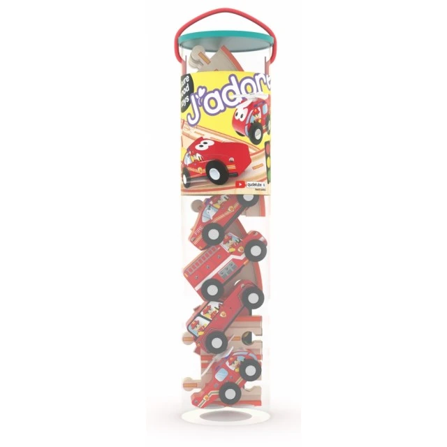 Railway set, J′adore, Fire station, 16 pieces